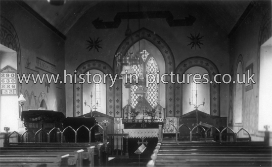 Church Interior, Chappel, Essex. c.1920's